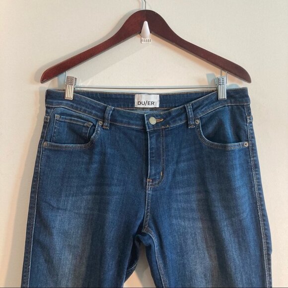 DUER DU/ER Sz 30 x 30  Mid-Wash Slim Jeans - Picture 2 of 9